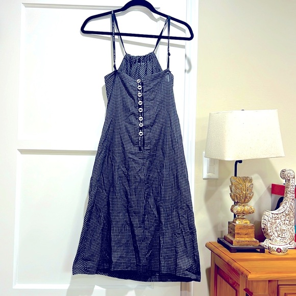 Vintage 90s Y2K Diesel graph grid style dress with floral detailing super rare - Picture 5 of 16